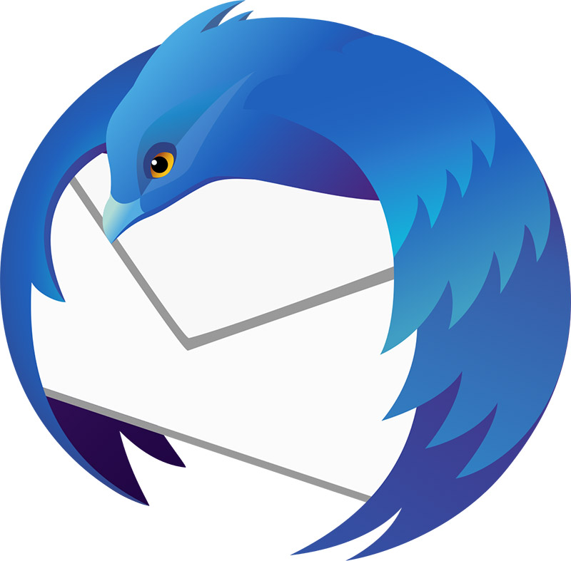 Logo Mozilla Thunderbird, programma di posta elettronica