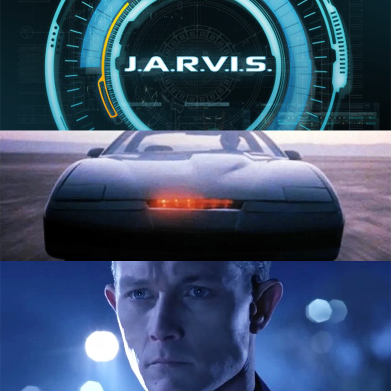 AI: J.A.R.V.I.S., KITT e T1000